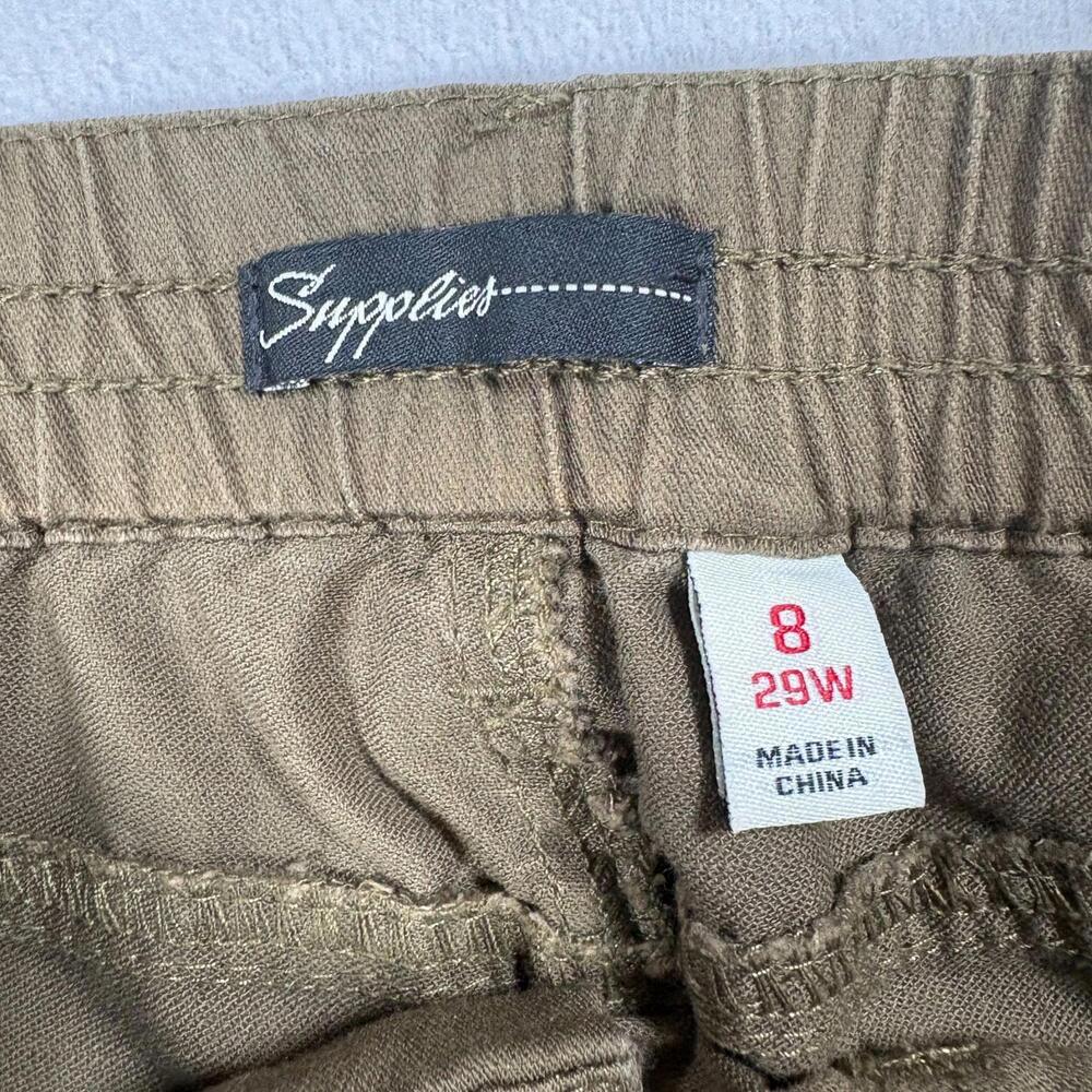 Supplies Womens Size 8 (29W) Brown Utility Pants Adjustable Hem Casual Cotton - Picture 4 of 9